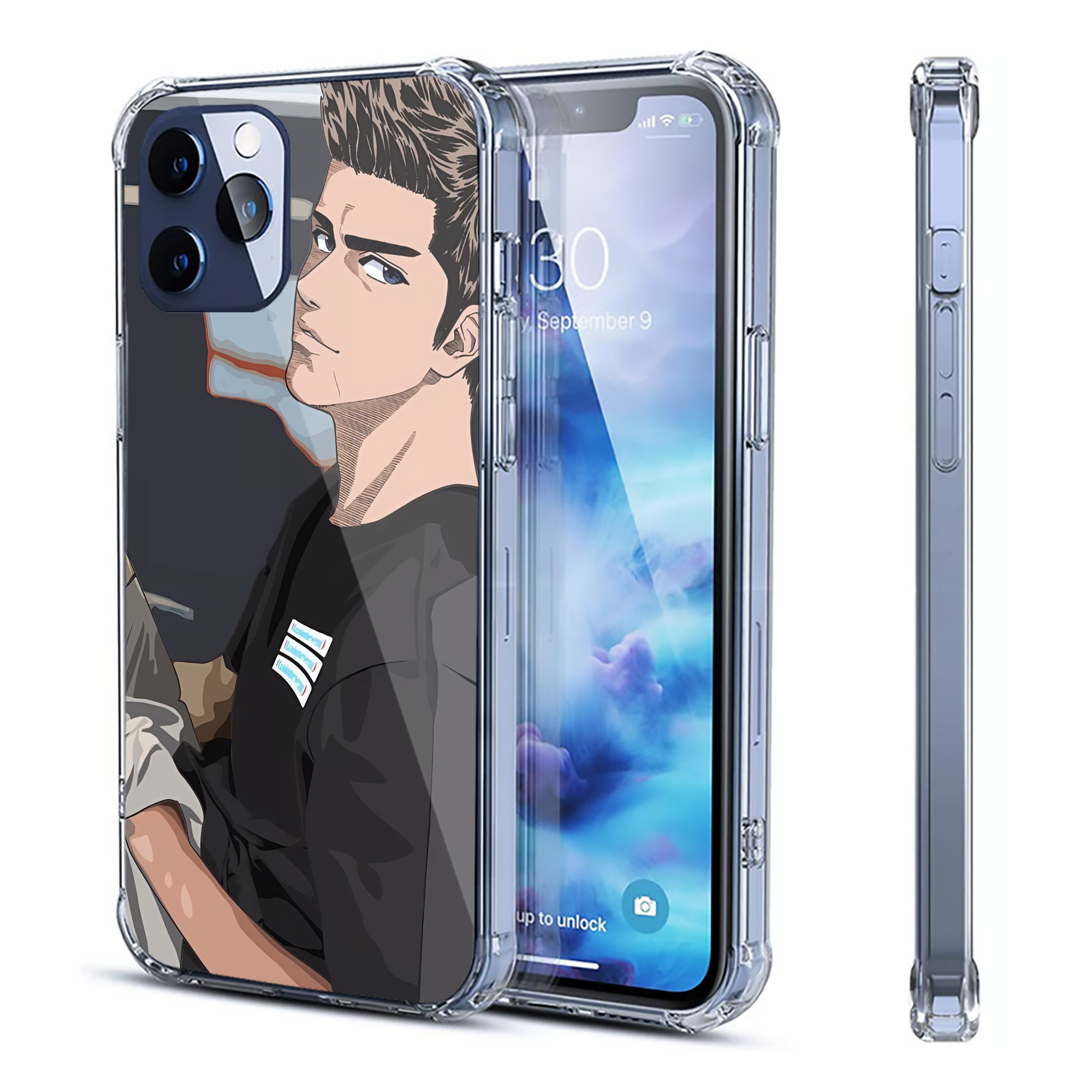 （画像用） SLAM DUNK／スラムダンク 【iPhone 12シリーズ対応】透明スマホケース（クリアソフトケース）